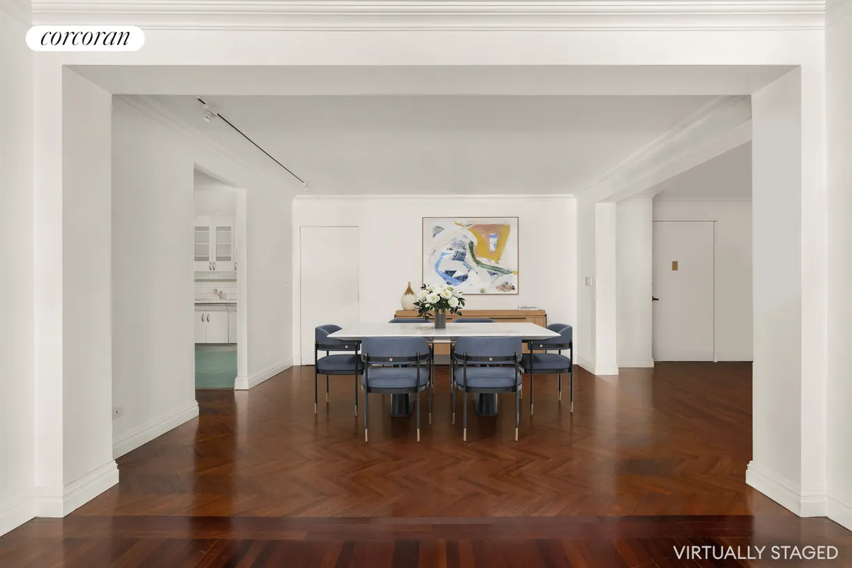 New York City Real Estate | View 27 East 65th Street, 5BC | Virtually Staged Dining Room