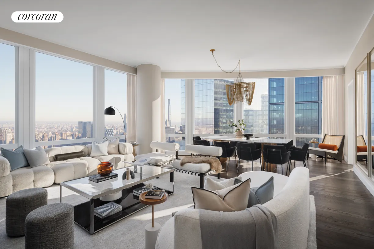 New York City Real Estate | View 35 Hudson Yards, 8603 | Living Room