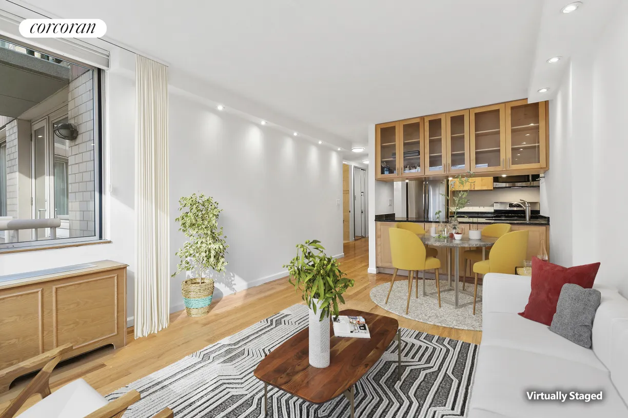 New York City Real Estate | View 393 West 49th Street, 3HH | Living Room