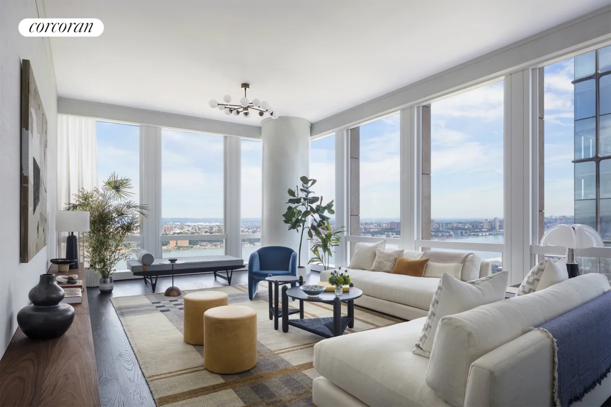 New York City Real Estate | View 35 Hudson Yards, 5402 | Living Room