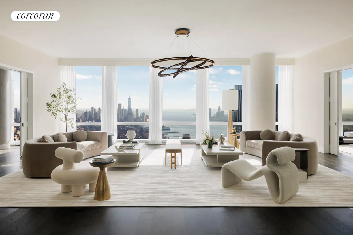 New York City Real Estate | View 35 Hudson Yards, 8601 | Living Room