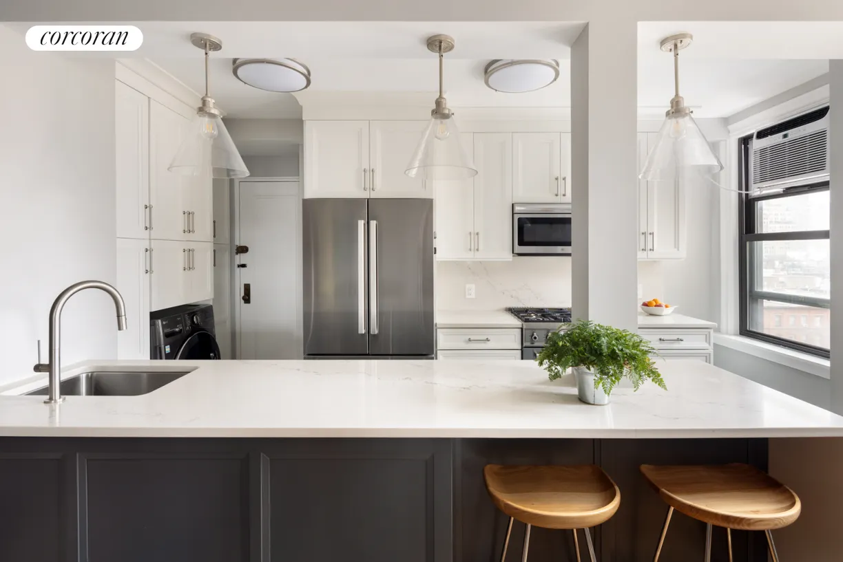 New York City Real Estate | View 107 West 86th Street, 11F | Open windowed kitchen