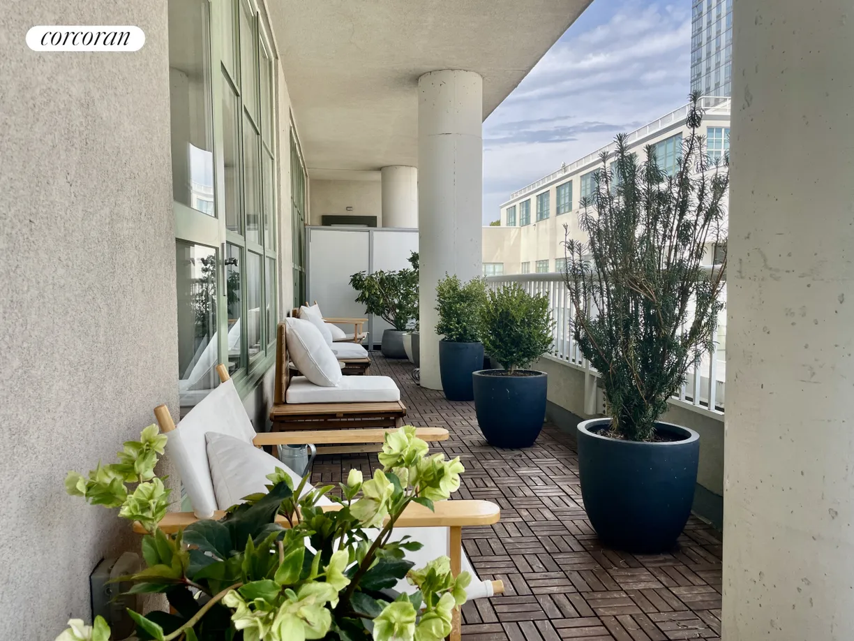 New York City Real Estate | View 184 Kent Avenue, A602 | Planted balcony west facing