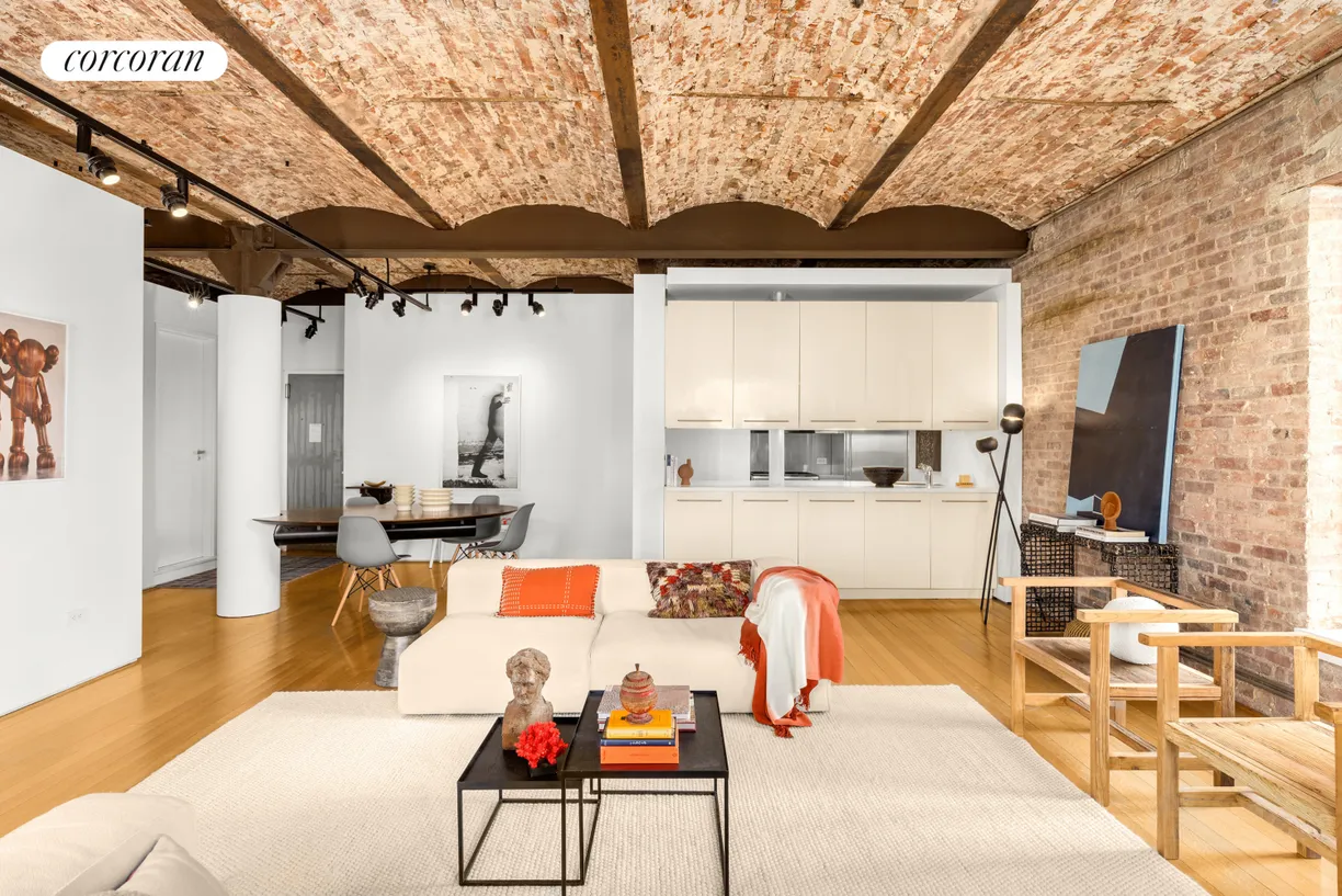 New York City Real Estate | View 720 Greenwich Street, 6HJ | Open Loft Space with Prewar Details