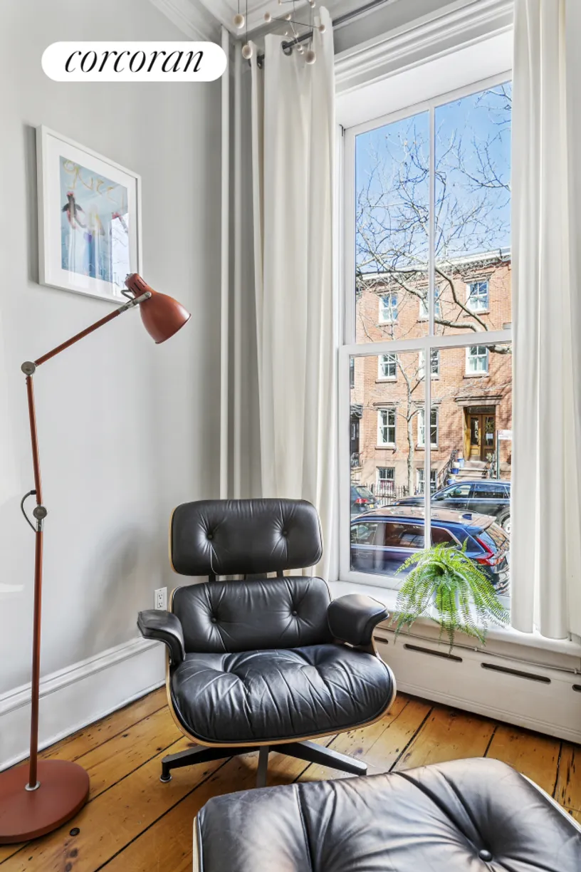 New York City Real Estate | View 124 Kane Street | Parlor Floor Front Window LR