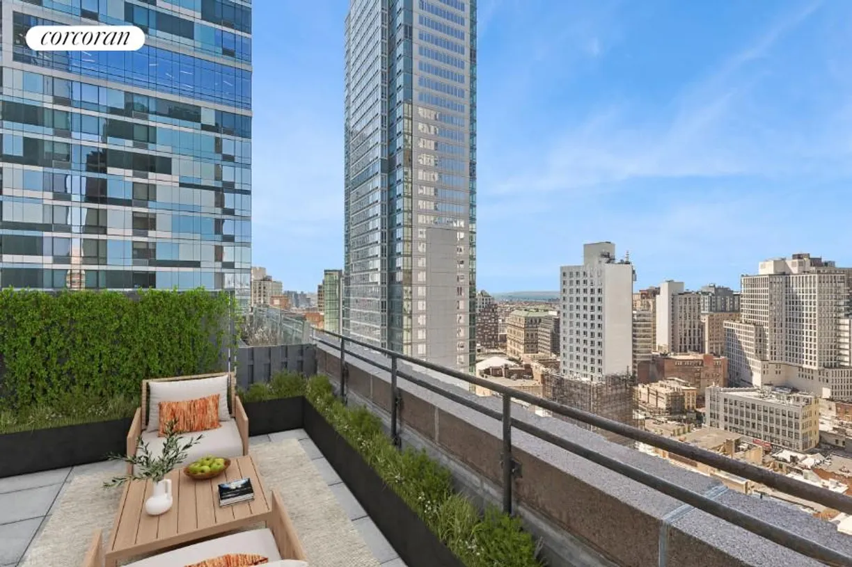 New York City Real Estate | View 365 Bridge Street, 19A | Private Terrace