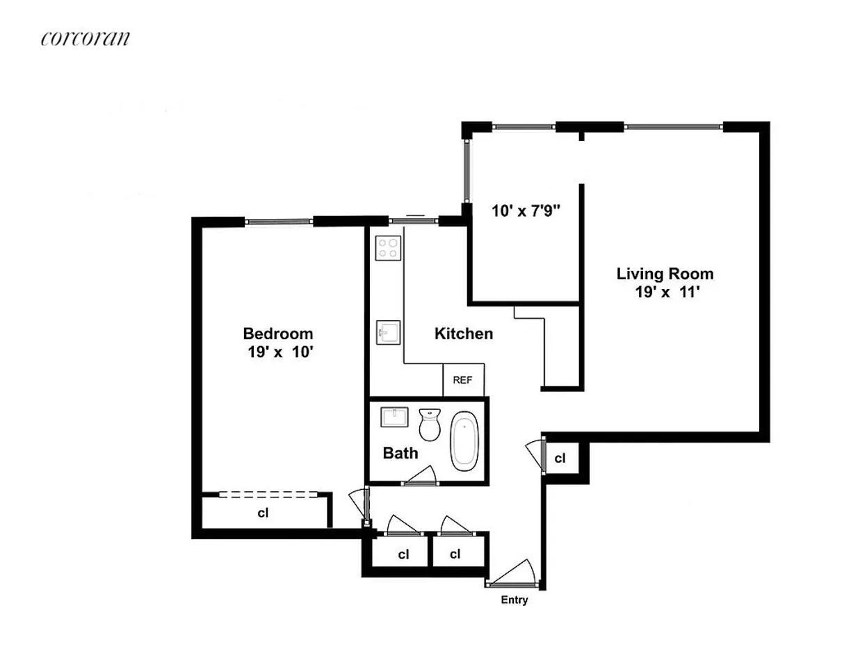 New York City Real Estate | View 210 Clinton Avenue, 11H | room 1