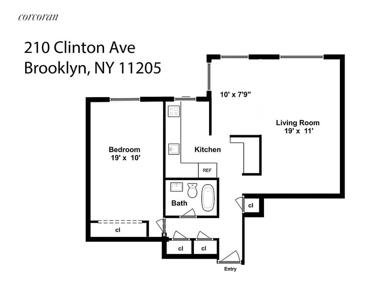 New York City Real Estate | View 210 Clinton Avenue, 11H | room 2