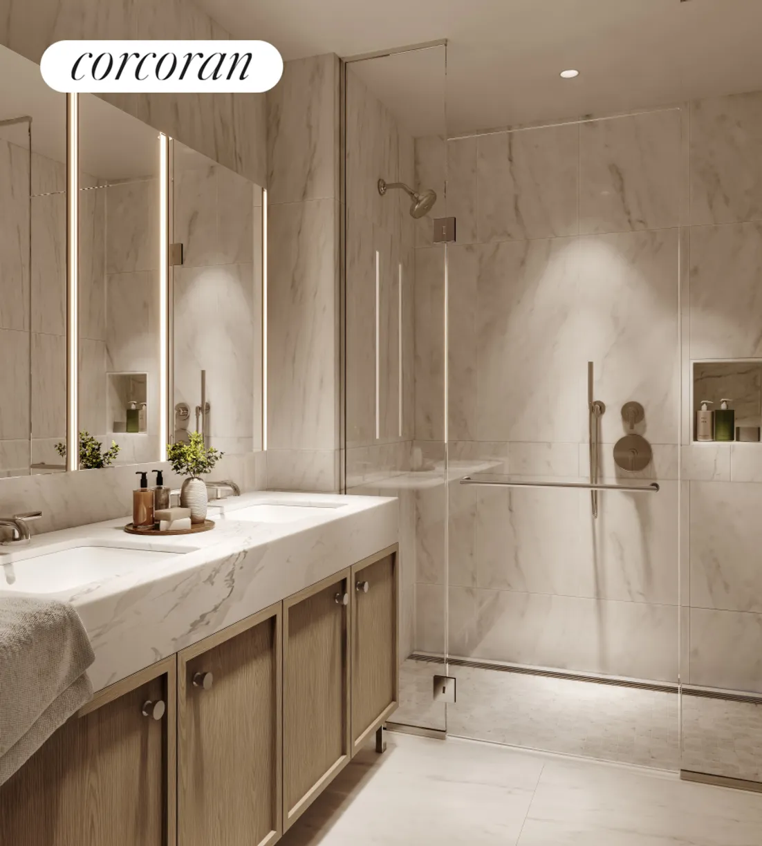 New York City Real Estate | View 181 Mac Dougal Street, 6B | Primary Bathroom