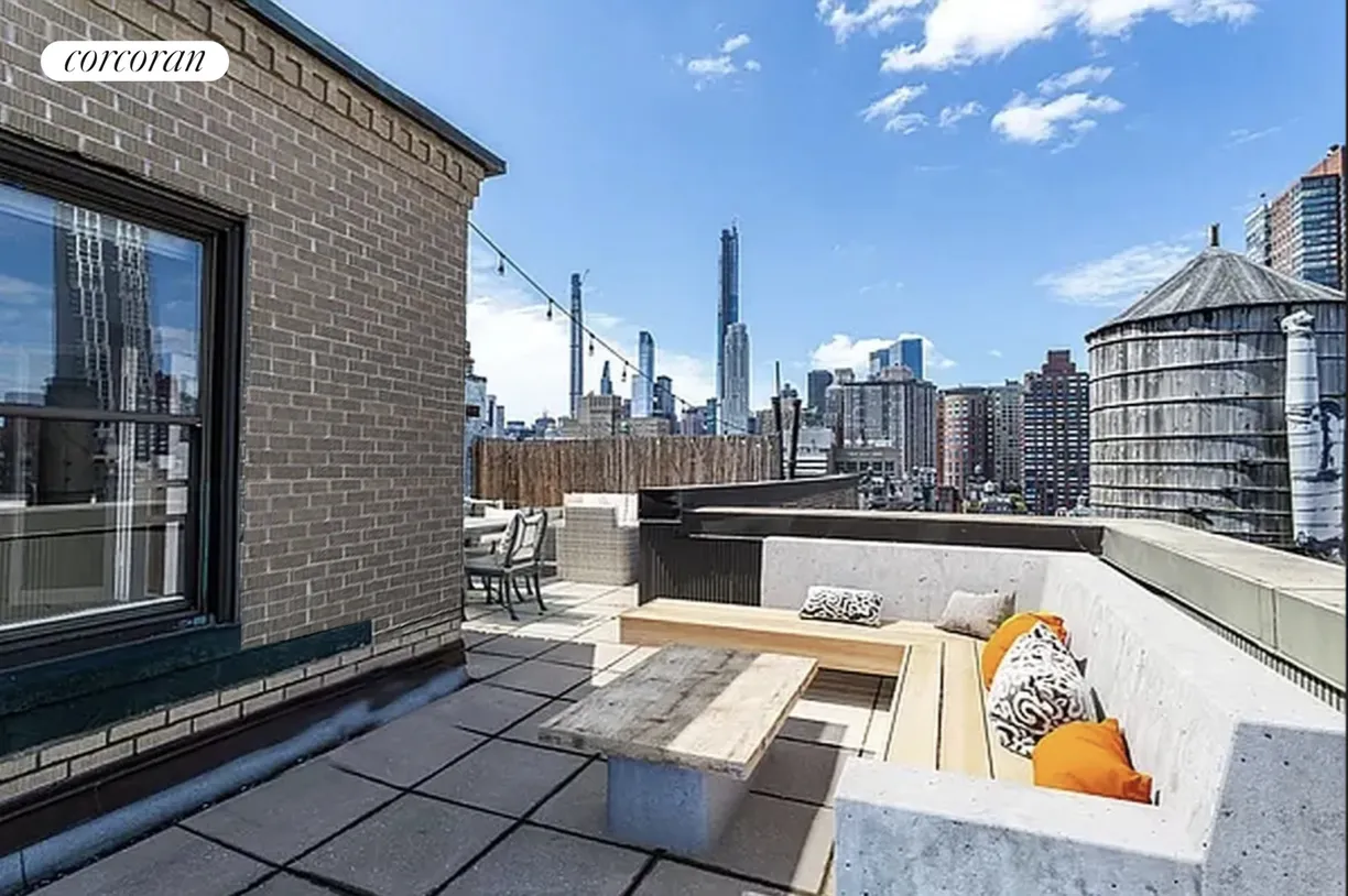 New York City Real Estate | View 40 West 72nd Street, 17B | Virtually Staged Private Terrace