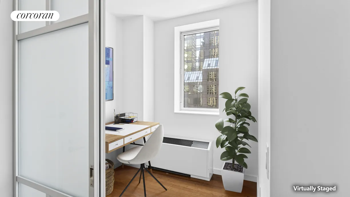 New York City Real Estate | View 1600 Broadway, 17A | Virtually Staged HOME OFFICE