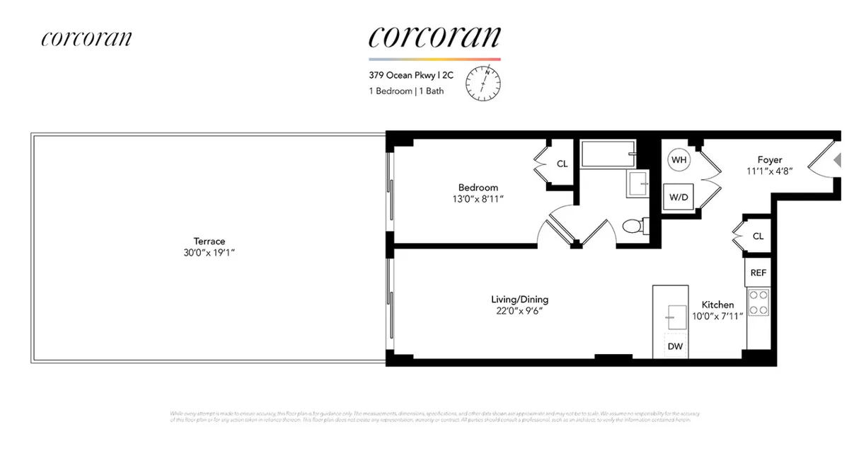 New York City Real Estate | View 379 Ocean Parkway, 2C | room 1