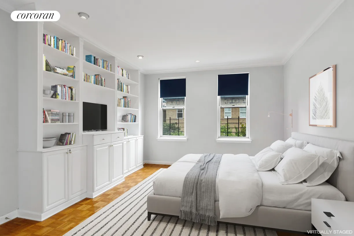 New York City Real Estate | View 75 Poplar Street, 3E | STAGED PRIMARY BEDROOM