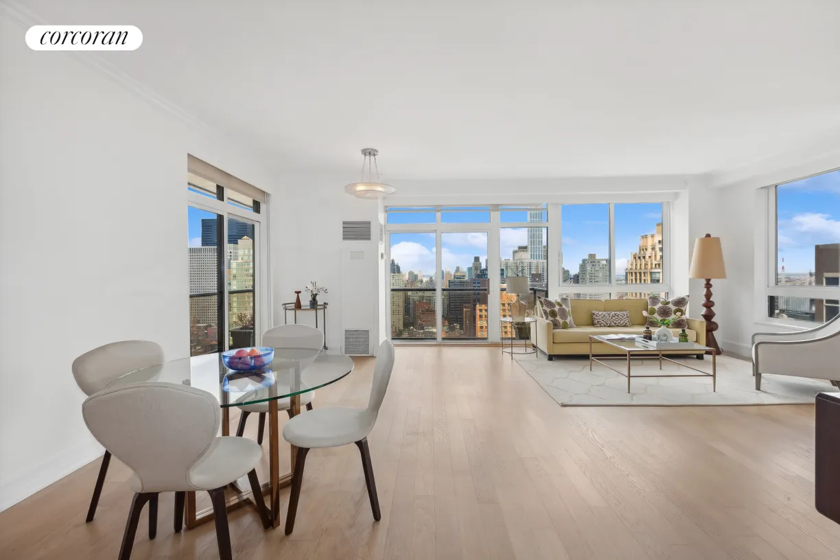 New York City Real Estate | View 100 United Nations Plaza, 35E | Living Room
