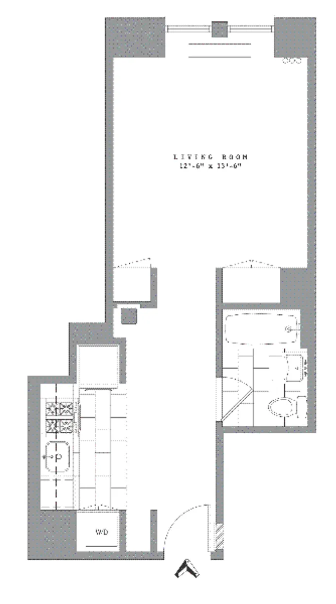 New York City Real Estate | View 390 Wythe Avenue, 2E | Floorplan