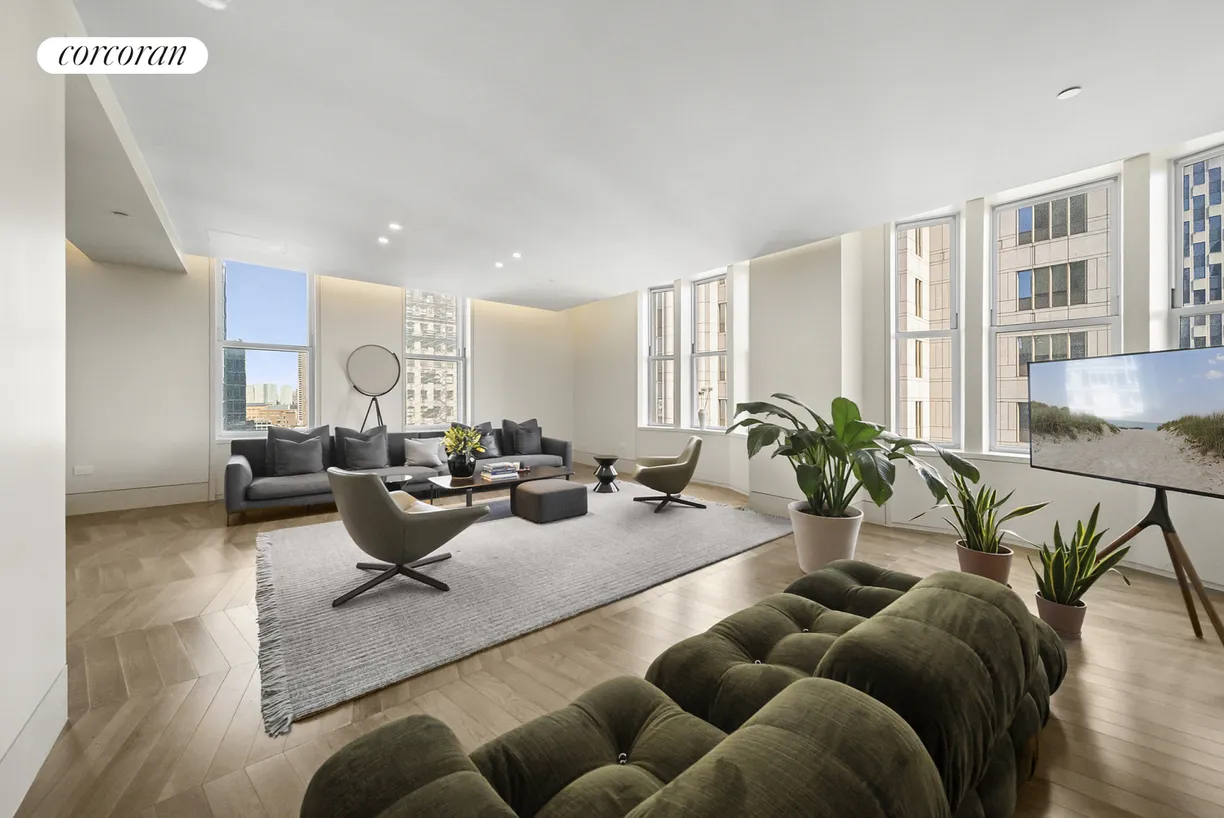 New York City Real Estate | View 49 Chambers Street, 12E | Living Room