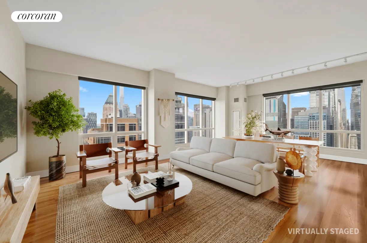 New York City Real Estate | View 350 West 42nd Street, 41D | 2 Beds, 2 Baths