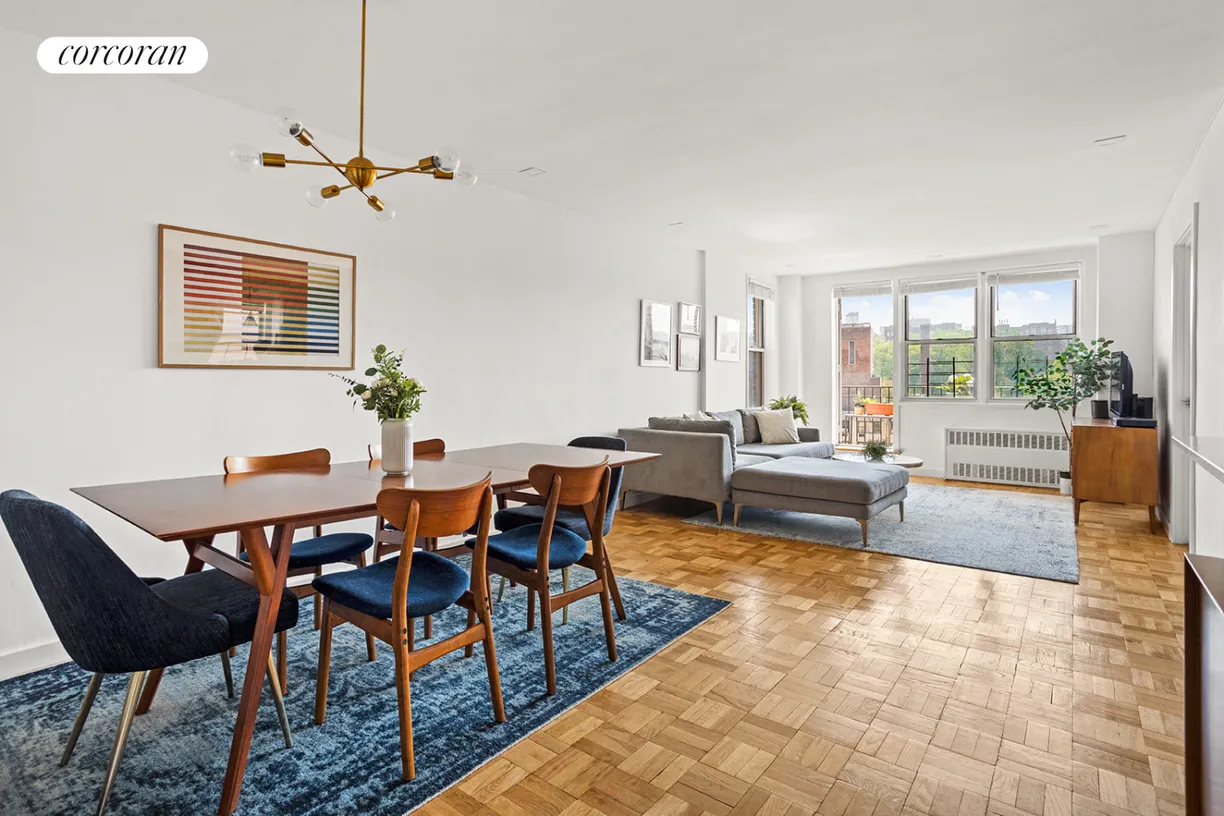 New York City Real Estate | View 100 Overlook Terrace, 21 | Extra large living & dining room