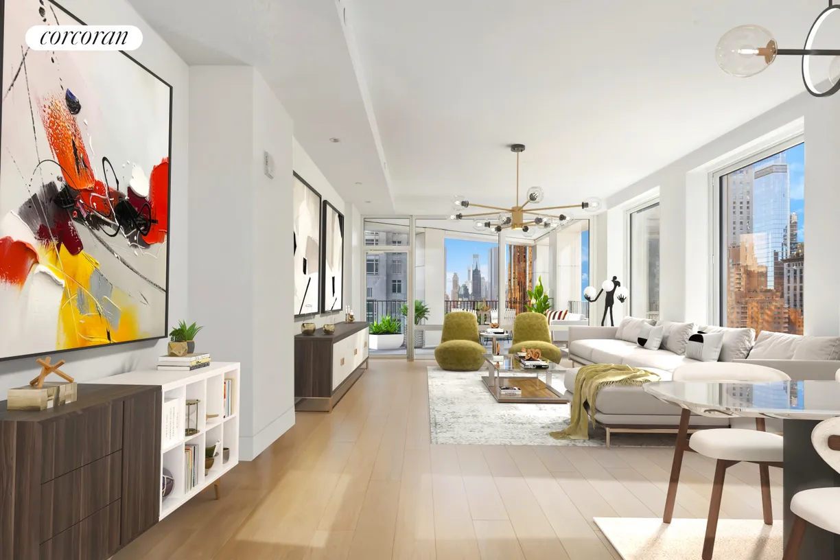 New York City Real Estate | View 15 West 61st Street, 16A | 2 Beds, 2 Baths
