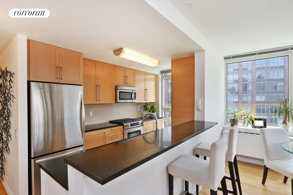New York City Real Estate | View 415 Main Street, 14F | Kitchen