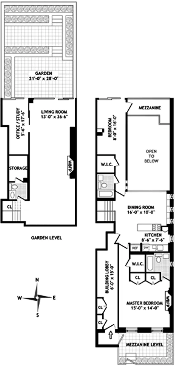 New York City Real Estate | View 137 East 15th Street, GRDN | Floorplan
