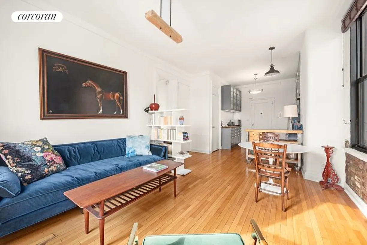New York City Real Estate | View 510 West 110th St, 10F | living room by previous tenant