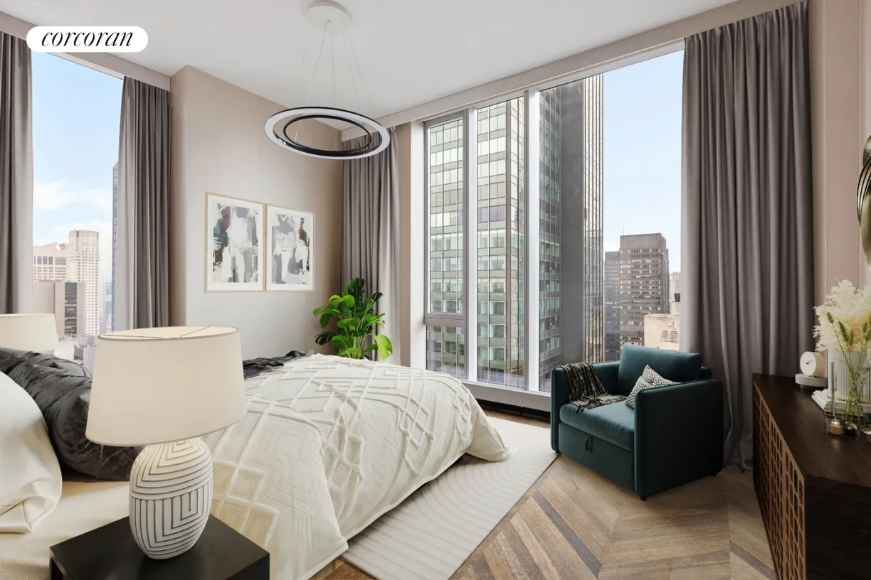 New York City Real Estate | View 217 West 57th Street, 38D | Primary Bedroom