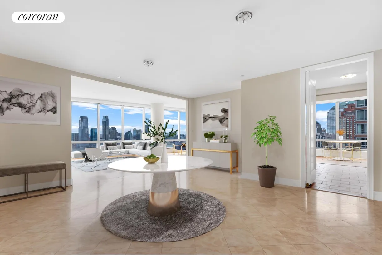 New York City Real Estate | View 10 Little West Street, 31A | Entry Foyer