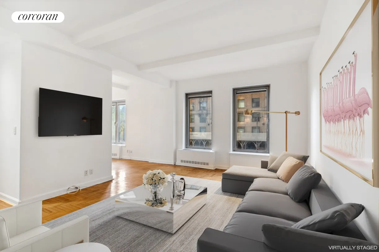 New York City Real Estate | View 100 Central Park South, 2D | Living Room