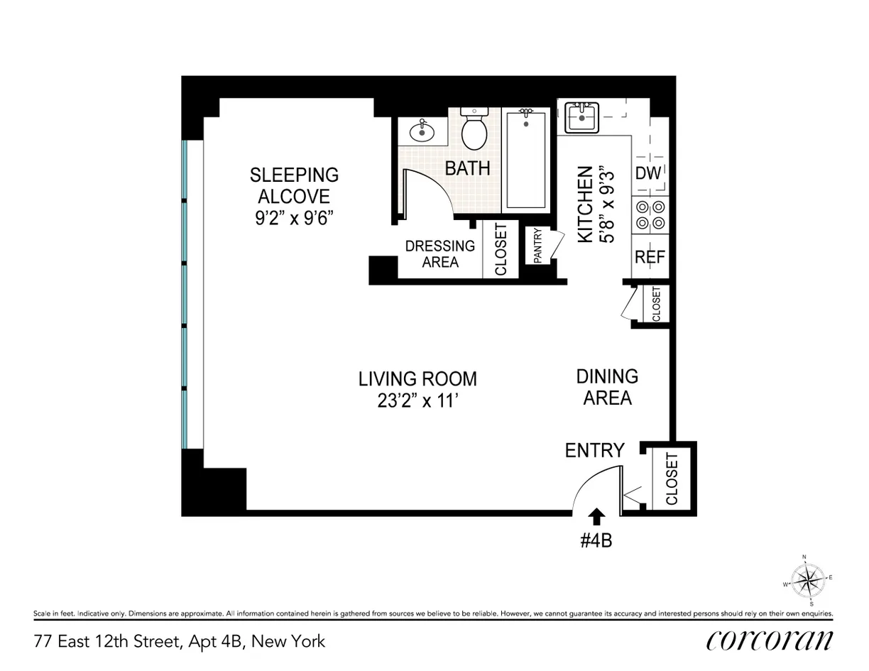 New York City Real Estate | View 77 East 12th Street, 10B | Floorplan