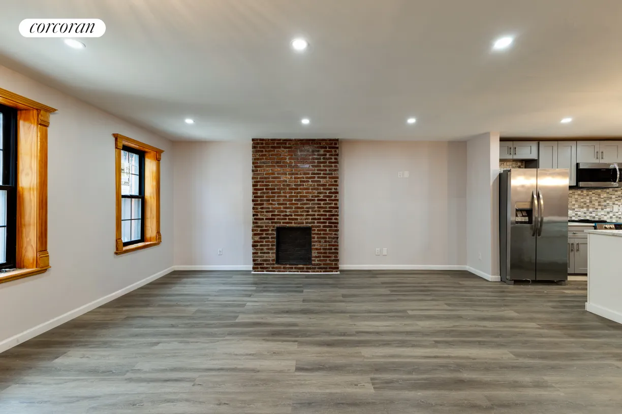 New York City Real Estate | View 741 Decatur Street | Decorative fireplace