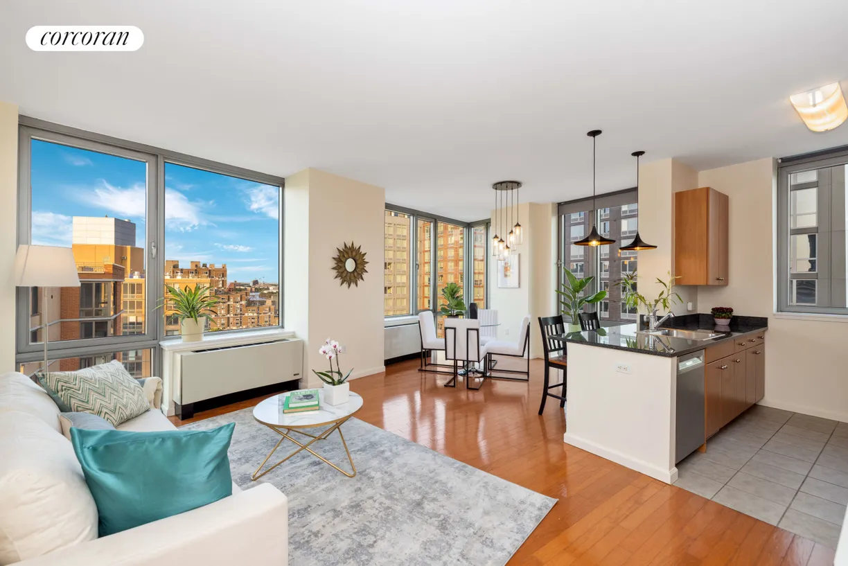 New York City Real Estate | View 455 Main Street, 12M | 1 Bed, 1 Bath