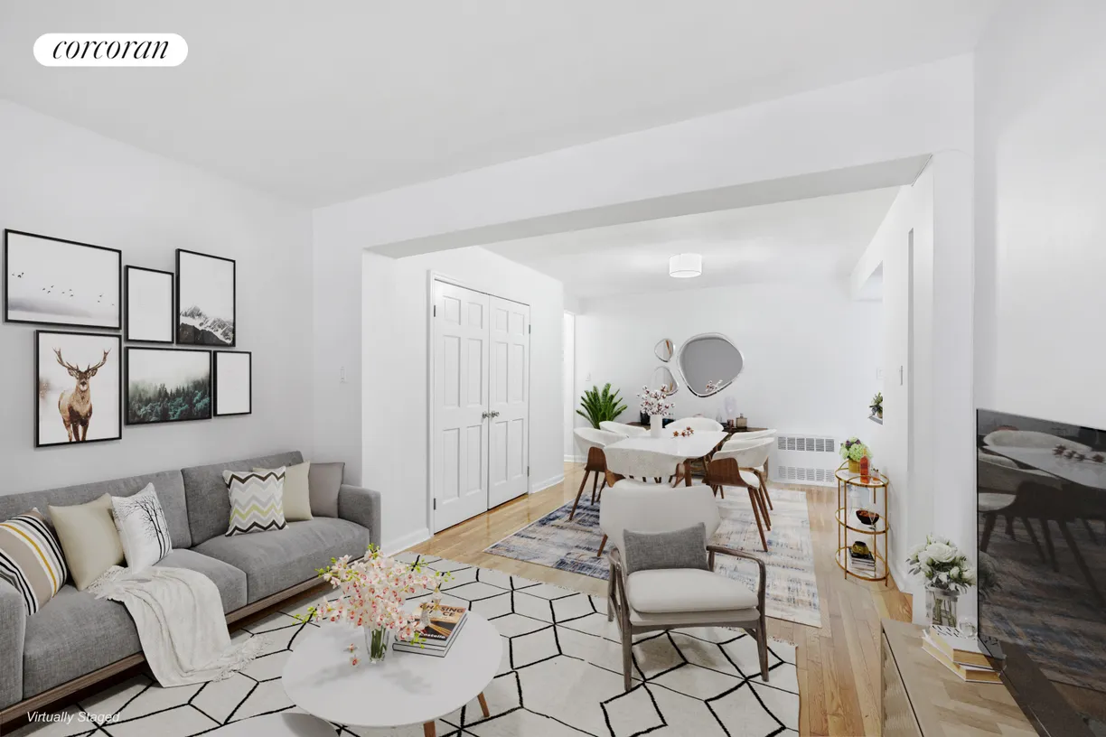 New York City Real Estate | View 401 West 56th Street, 4C | 2 Beds, 1 Bath