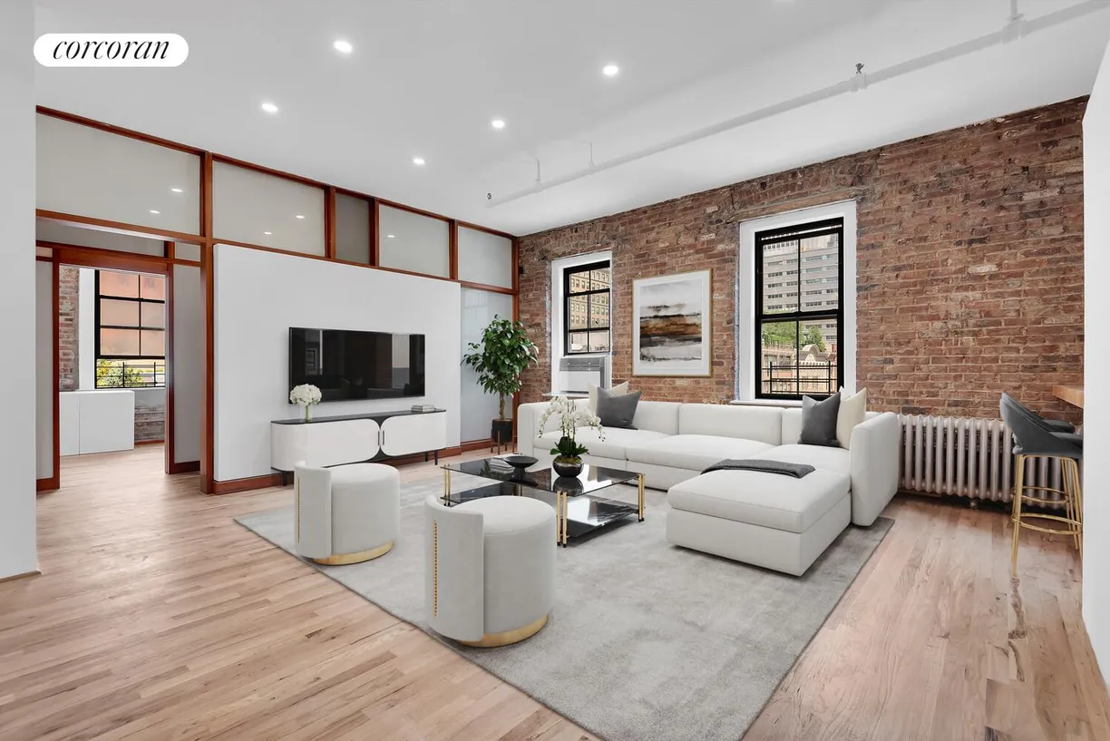 New York City Real Estate | View 16 Hudson Street, PHE | Living Room