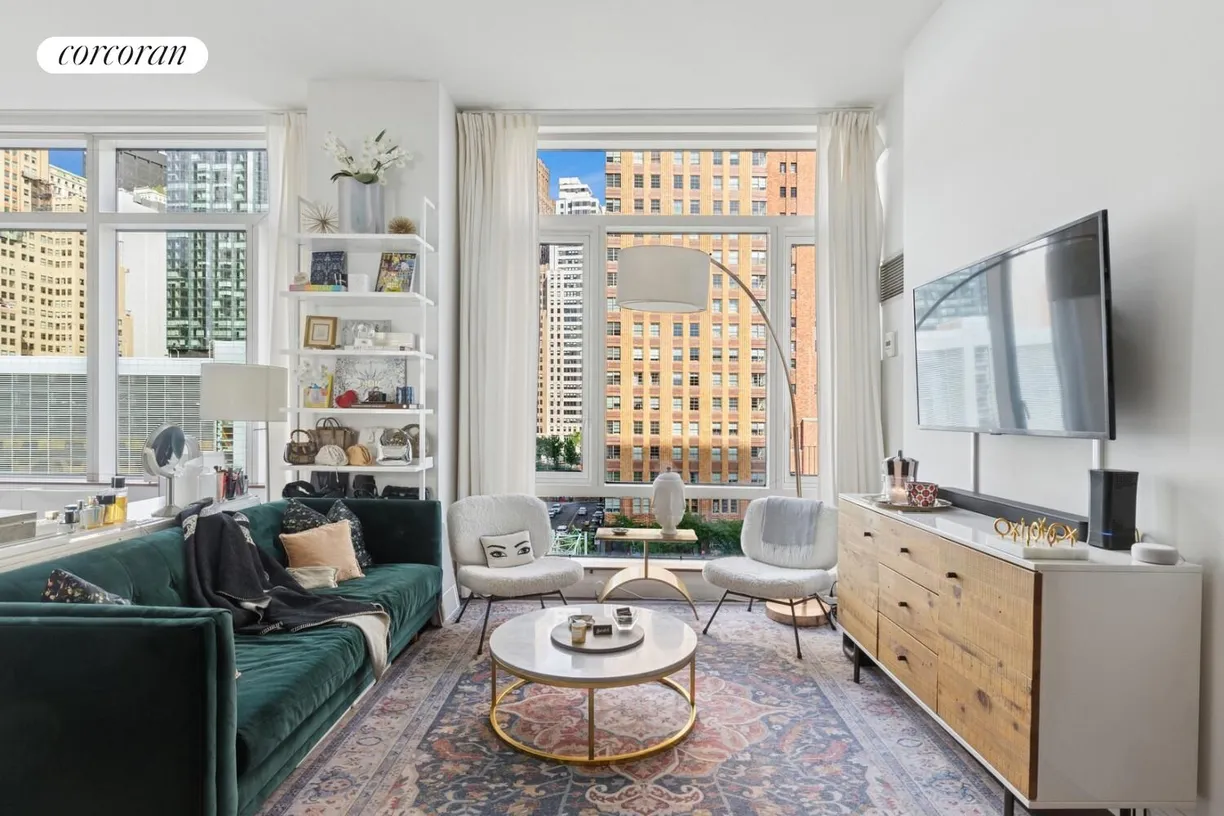 New York City Real Estate | View 70 Little West Street, 6J | Living Room