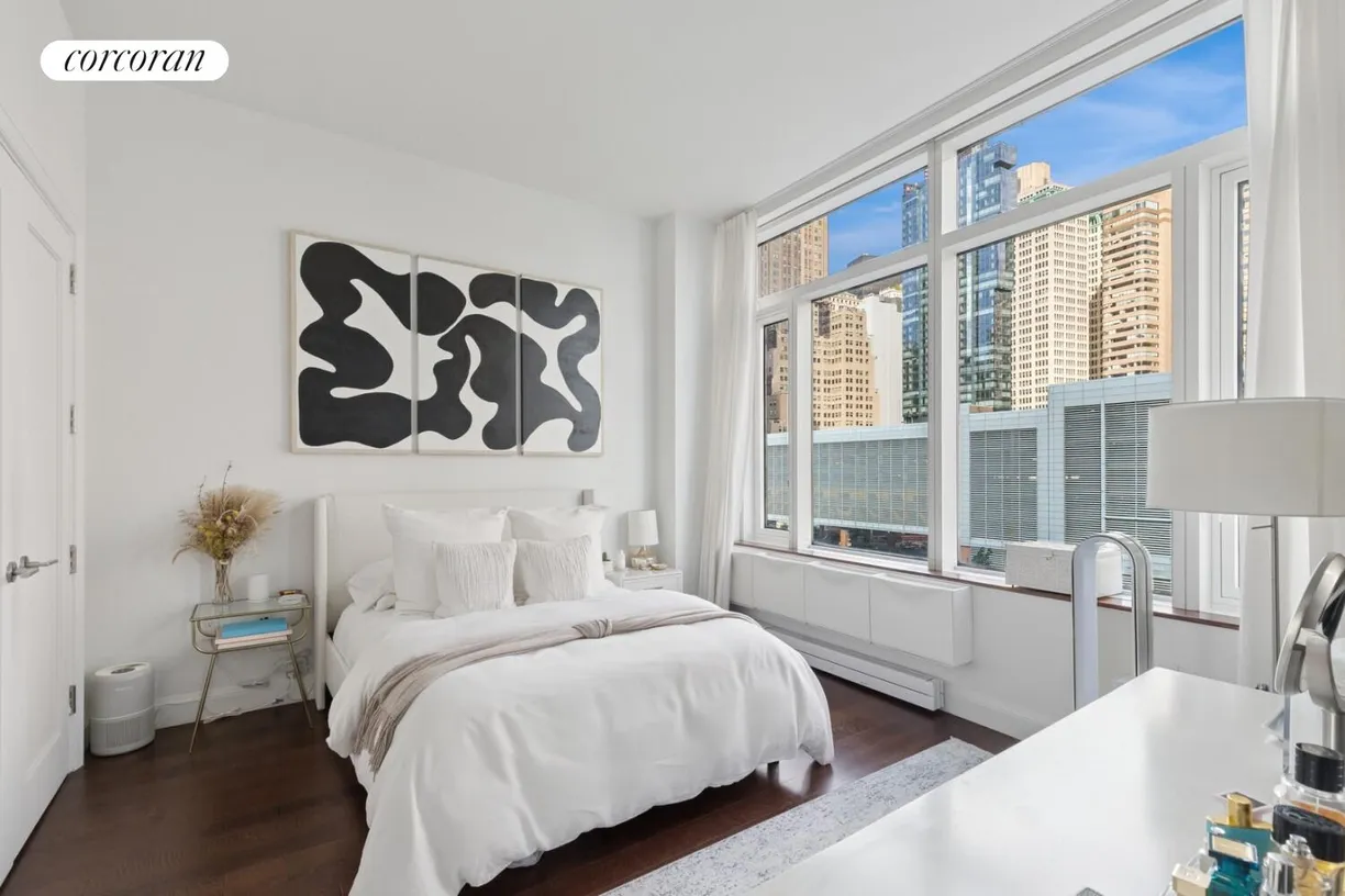 New York City Real Estate | View 70 Little West Street, 6J | Bedroom area