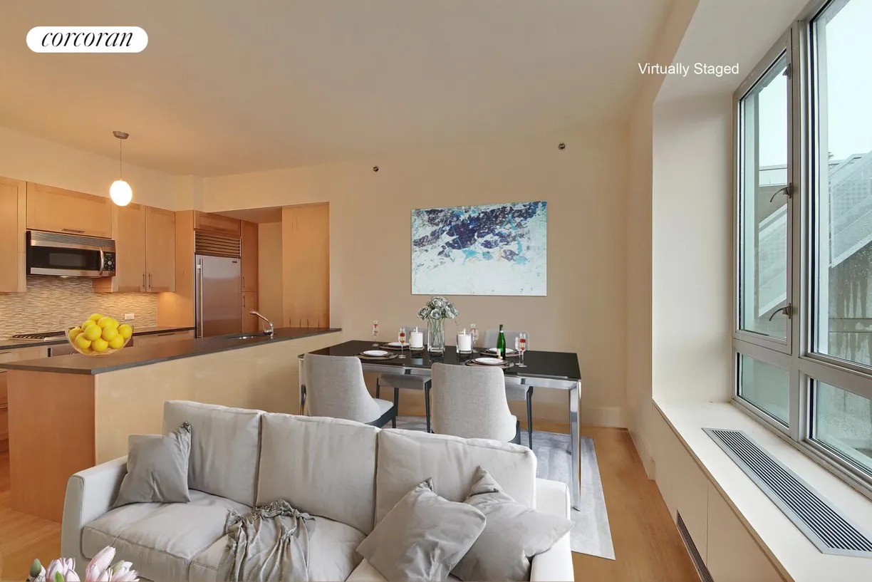 New York City Real Estate | View 545 West 110th St, 8B | Virtually Staged Dining Area