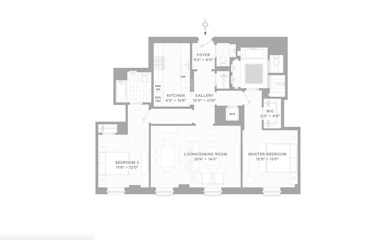 New York City Real Estate | View 301 East 81st Street, 3B | Floorplan