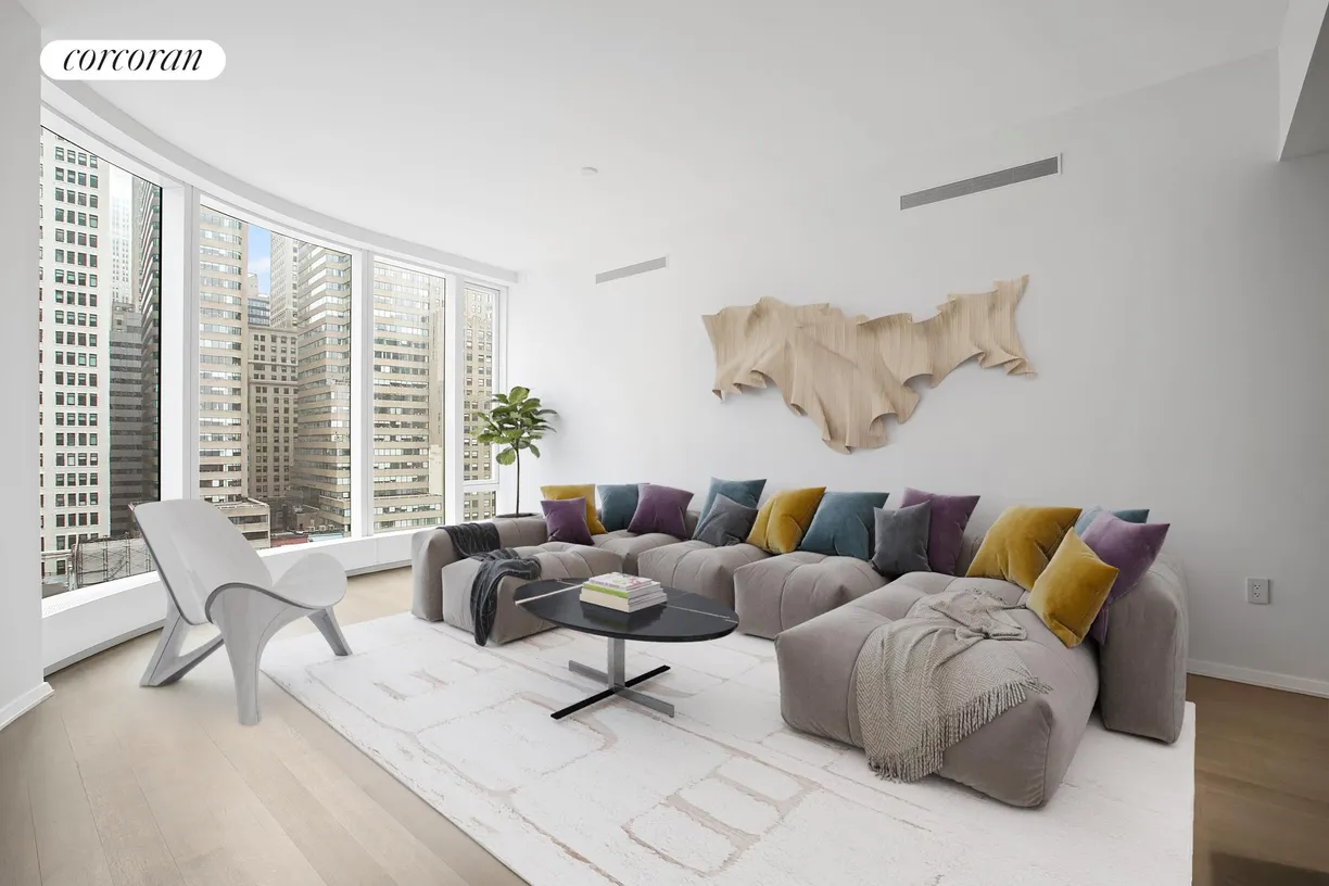 New York City Real Estate | View 50 West Street, 12A | 2 Beds, 2 Baths