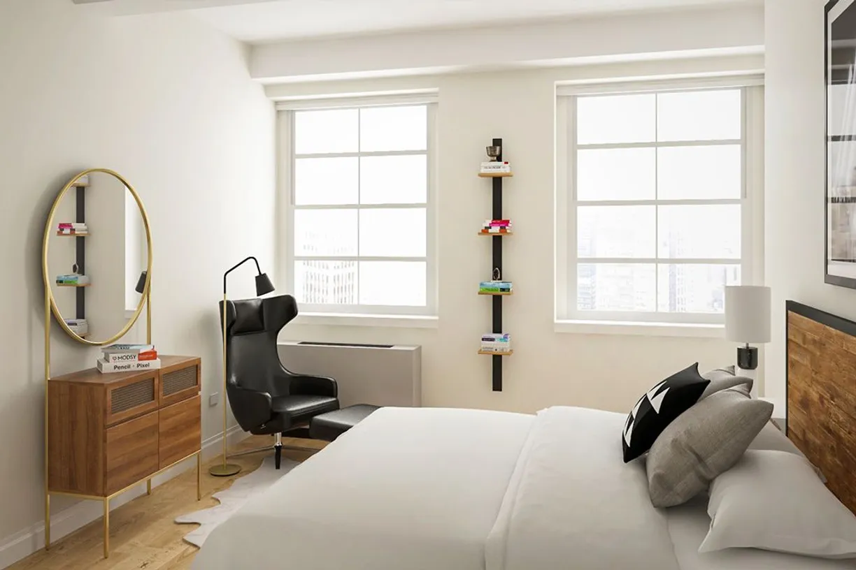 New York City Real Estate | View 21 West Street, 29E | 1 Bed, 2 Baths