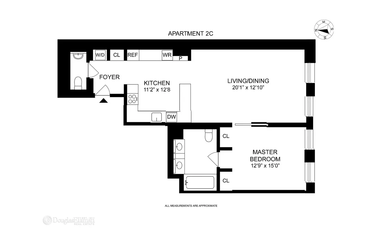New York City Real Estate | View 71 Reade Street, 2C | 1 Bed, 1 Bath