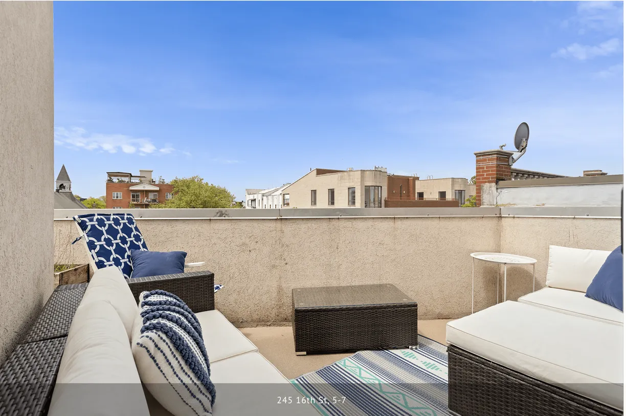 New York City Real Estate | View 245 16th Street, 5 | 1 Bed, 2 Baths