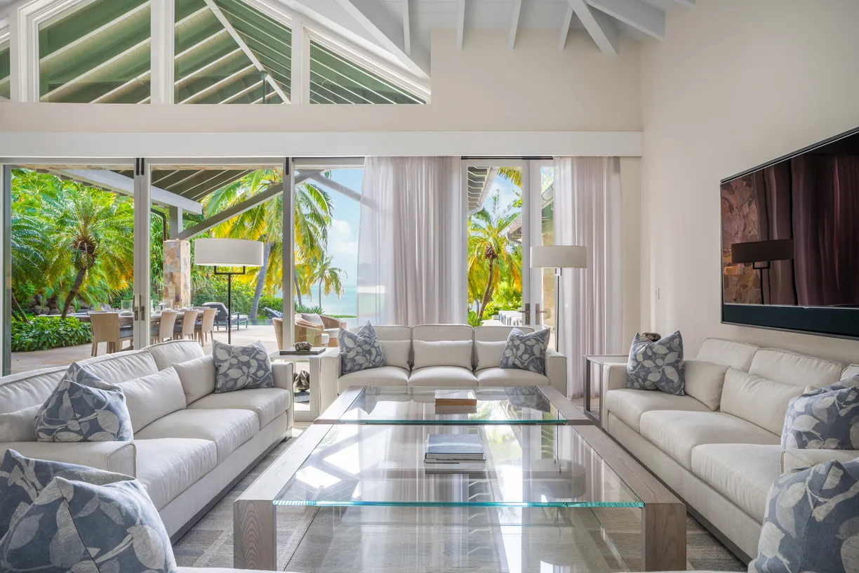 British Virgin Islands Real Estate | View Nonamé, Oil Nut Bay | Living Room