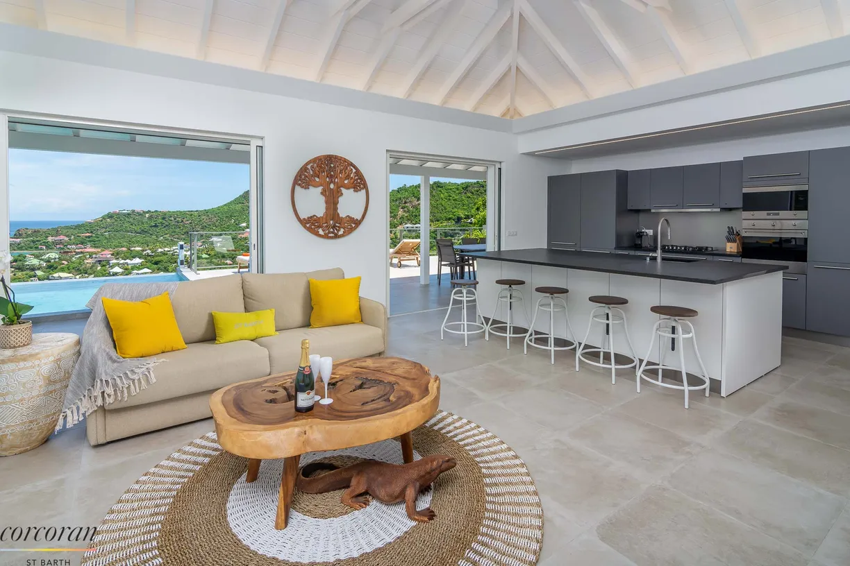 St Barth Real Estate | View Villa L'Oiseau Bleu | Villa-l'oiseau bleu-StBarth-9 | View 9