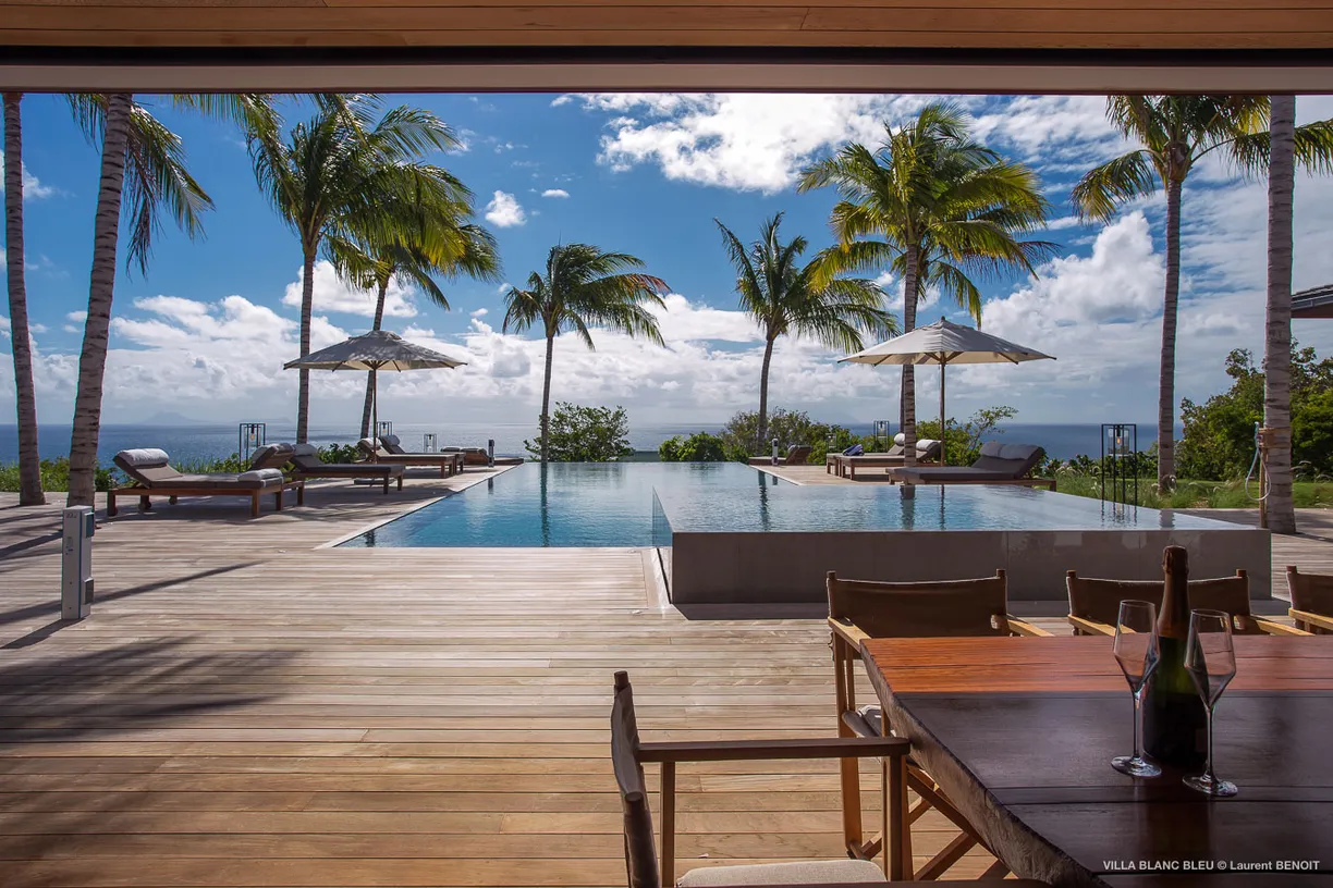 St Barth Real Estate | View Villa Blanc Bleu | Villa Blanc Bleu - St Barth 8