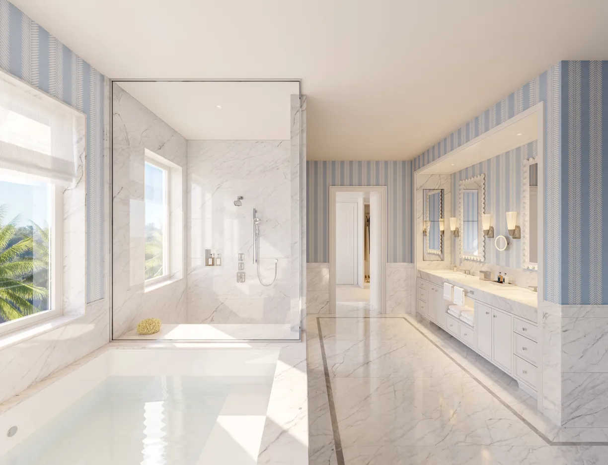 Bahamas Real Estate | View The Ocean Club Four Seasons Residence - Residence #284 | OCFS Residences - Primary Bathroom