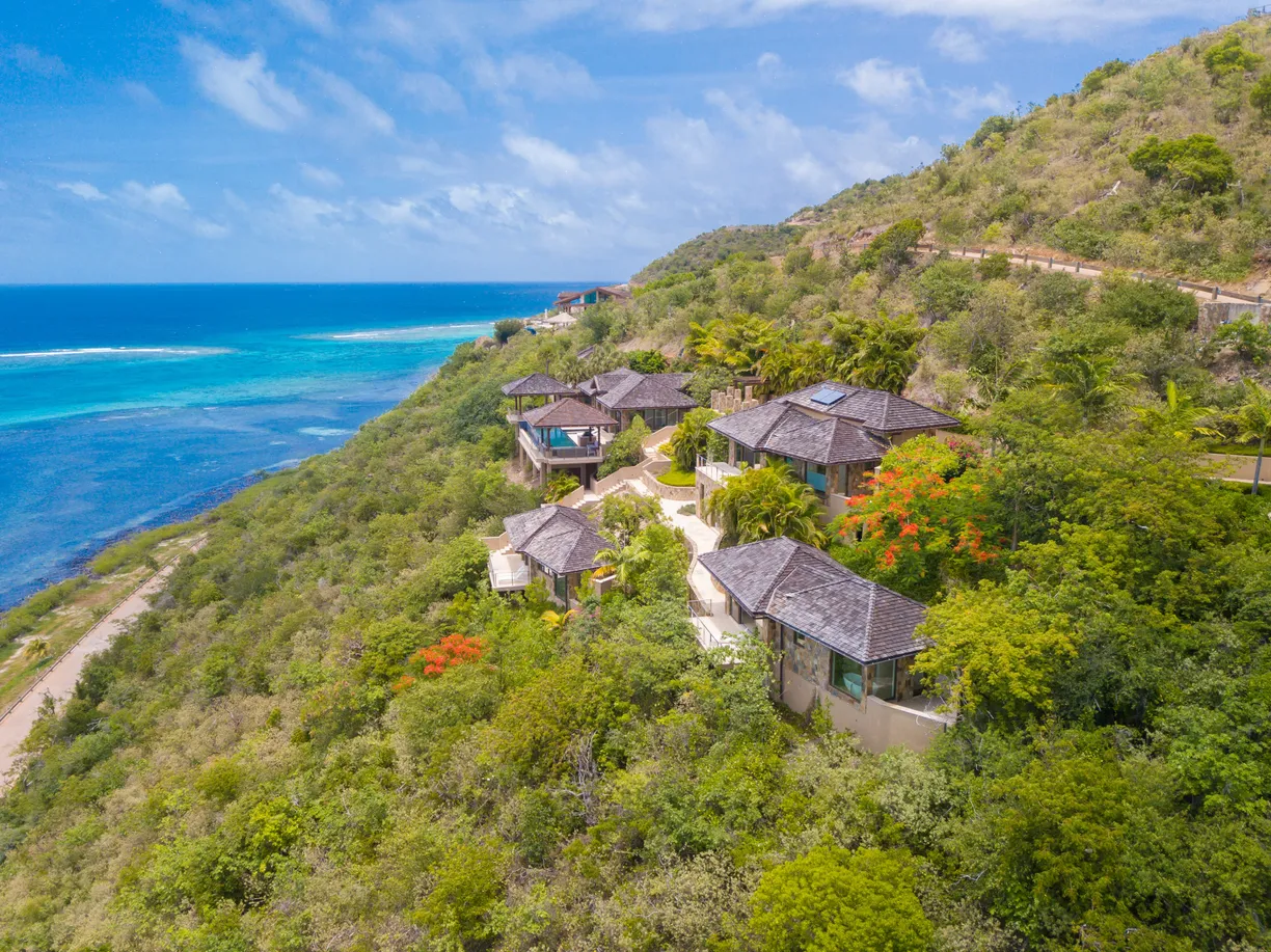 British Virgin Islands Real Estate | View Reef House, Oil Nut Bay | Hill Side