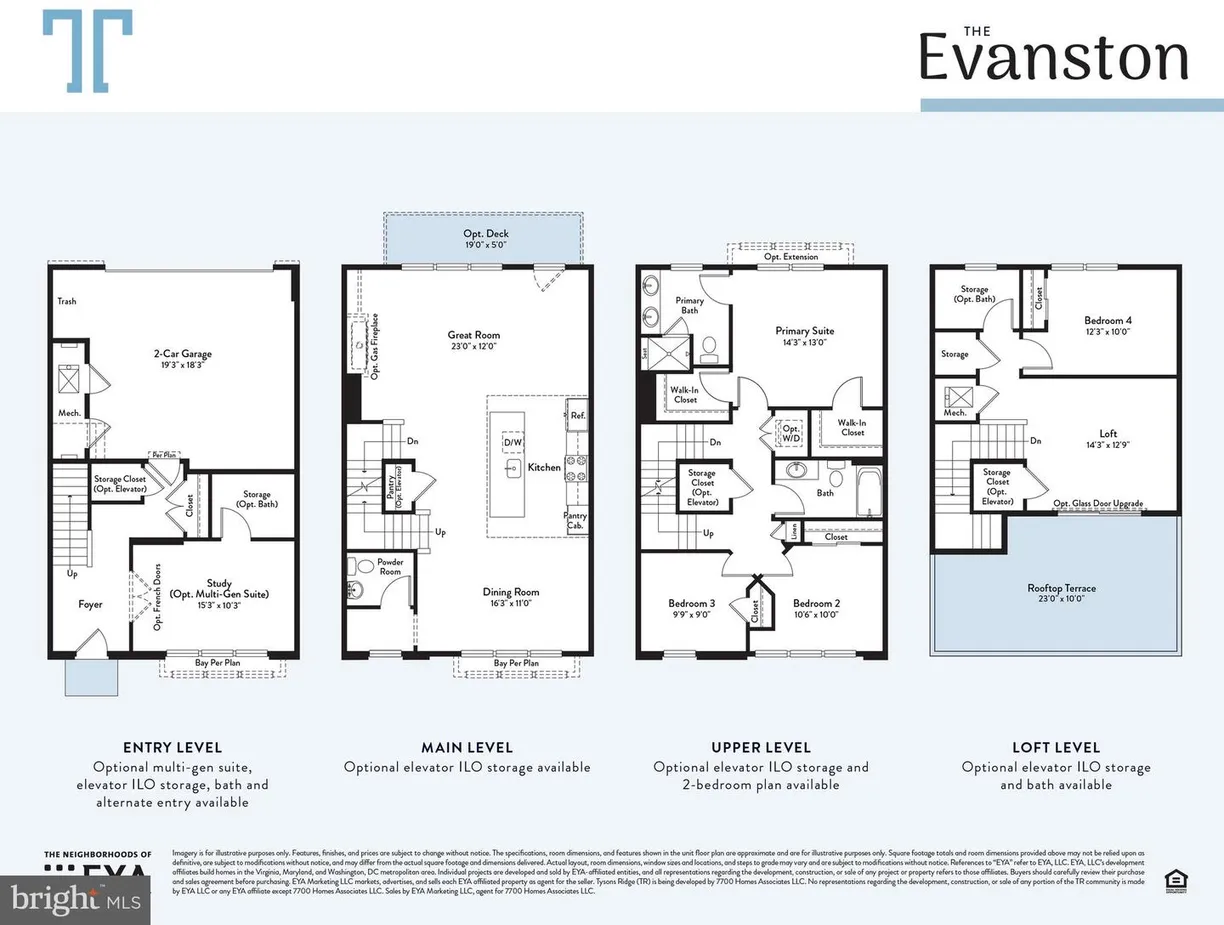 Washington Metro Area Real Estate | View 7700 Leesburg Pike, elevator Home Lot 72 | 4 Beds, 4 Baths