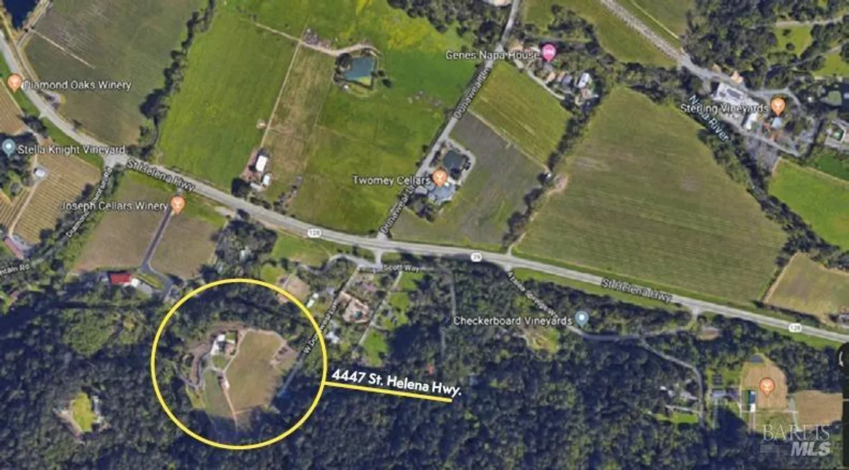 Northern California Real Estate | View 4447 N St. Helena Highway | Listing