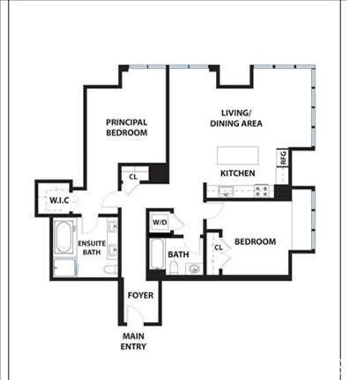 Northern California Real Estate | View 301 Mission Street, 6G | 2 Beds, 2 Baths
